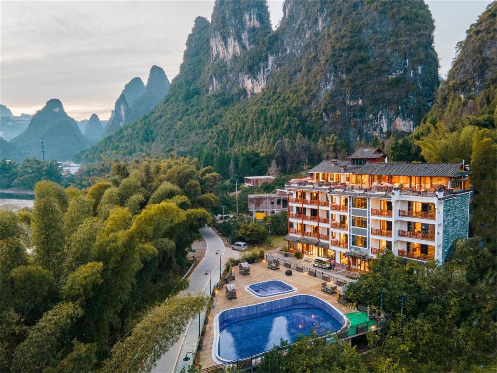 Yangshuo Shanshuiyao Resort - Free Train Station Pick Up And Drop Off Exterior foto