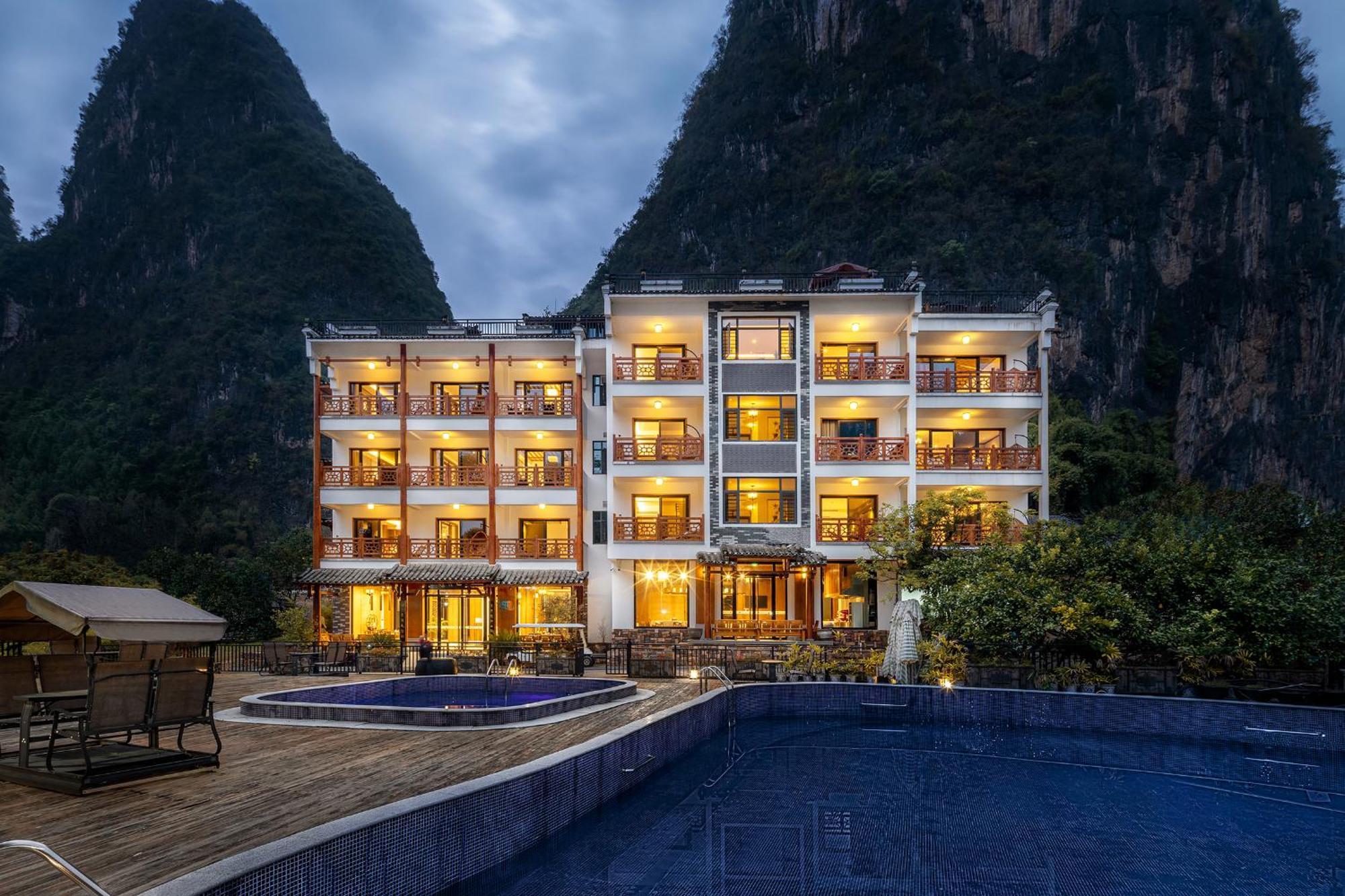 Yangshuo Shanshuiyao Resort - Free Train Station Pick Up And Drop Off Exterior foto